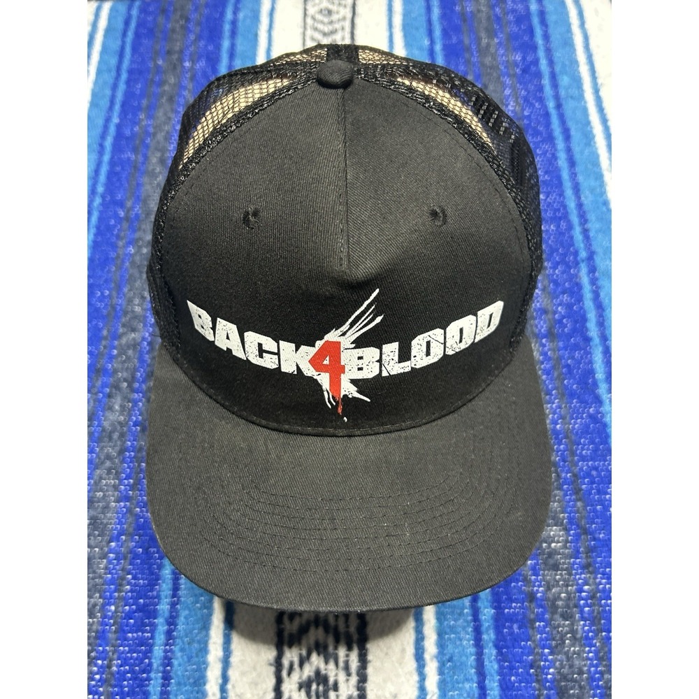 Back 4 Blood Hat Snapback Trucker Mesh Video Game Promo Turtle Rock Studios Men
